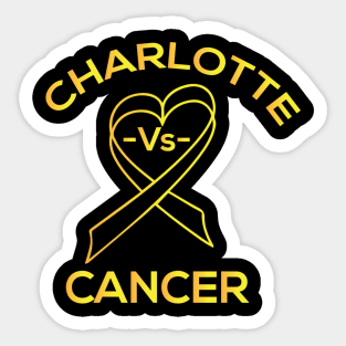 Charlotte vs Cancer (Pediatric) Sticker